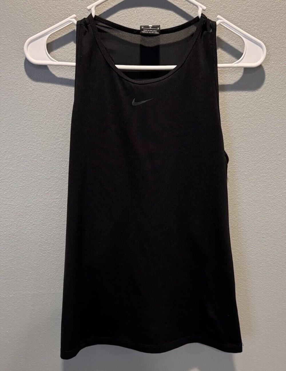 Nike Pro Black Mesh Back Tank Top Women's M